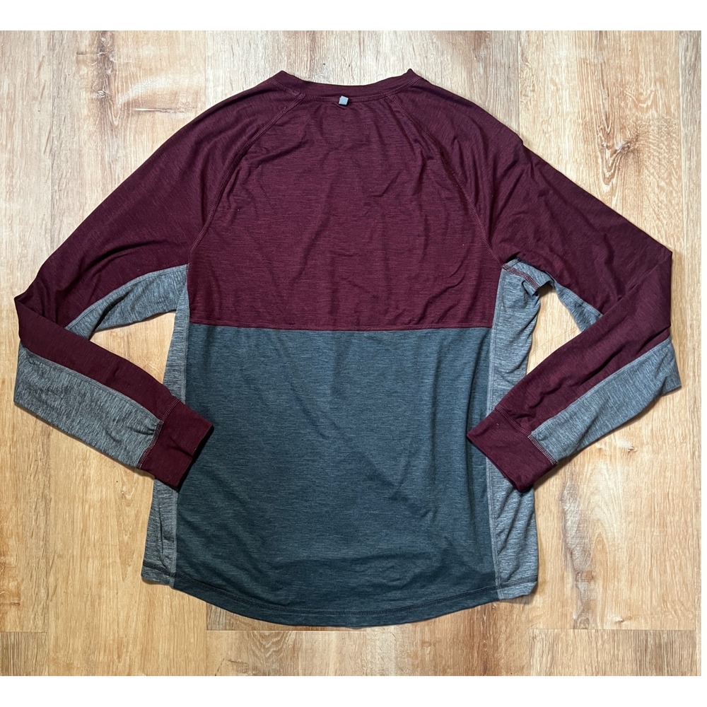 American Eagle Outfitters AE Flex Long Sleeve‎ Color Block Shirt Mens Size L Y2K - Picture 2 of 7